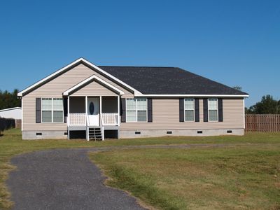 Manufactured home with porch