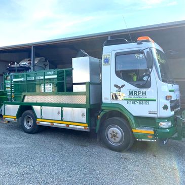 DAF lorry with 10 tonne mounted winch.
