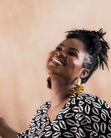 Joyful branding portrait of an Austin gospel singer captured by BJ Thompson In Real Life Photography