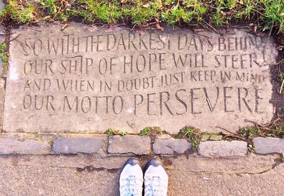 The motto for Leith is "Persevere". As I settled into a new life in Scotland, this kept me going