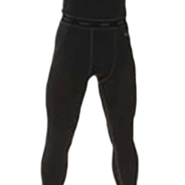 Black thermal leggings for men.