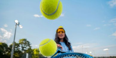Guest enjoying an active tennis lifestyle during a St. Augustine Beach vacation