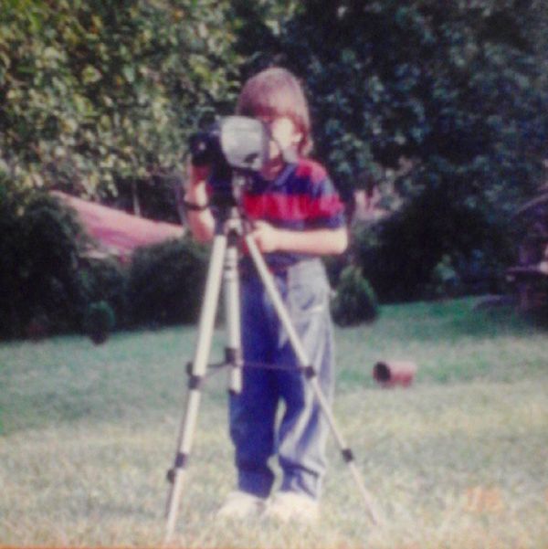 Making movies since childhood, 1996.