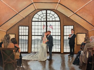 Event Painting By Erin Leigh Studios Live Wedding Painting CT MA RI NH VT ME NY NJ