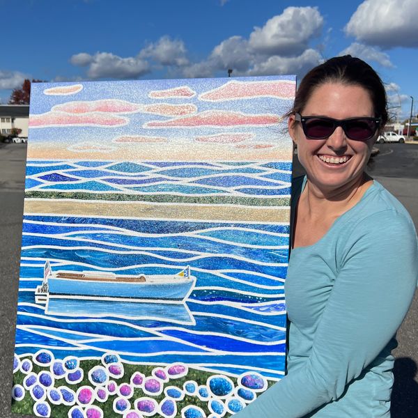 Guest Collaborative Painting Artist Erin Leigh Boughamer, Event Painting By Erin, Erin Leigh Studios