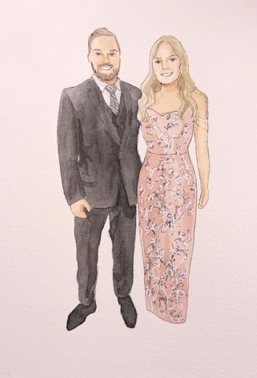 Live Guest Portraits Event Painting By Erin and Co CT MA RI VT NH ME NY