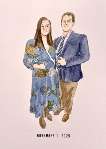 Live Guest Portraits Event Painting By Erin and Co CT MA RI VT NH ME NY