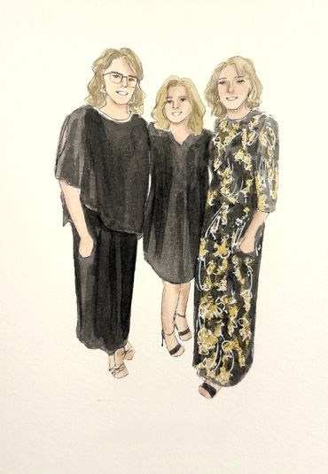 Live Guest Portraits Event Painting By Erin and Co CT MA RI VT NH ME NY