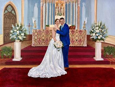 Live Wedding Painting Artist Erin Leigh Boughamer Event Painting By Erin CT VT NH ME RI NY