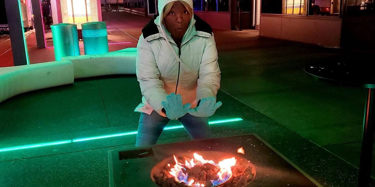 Danielle at holidazzle 2024