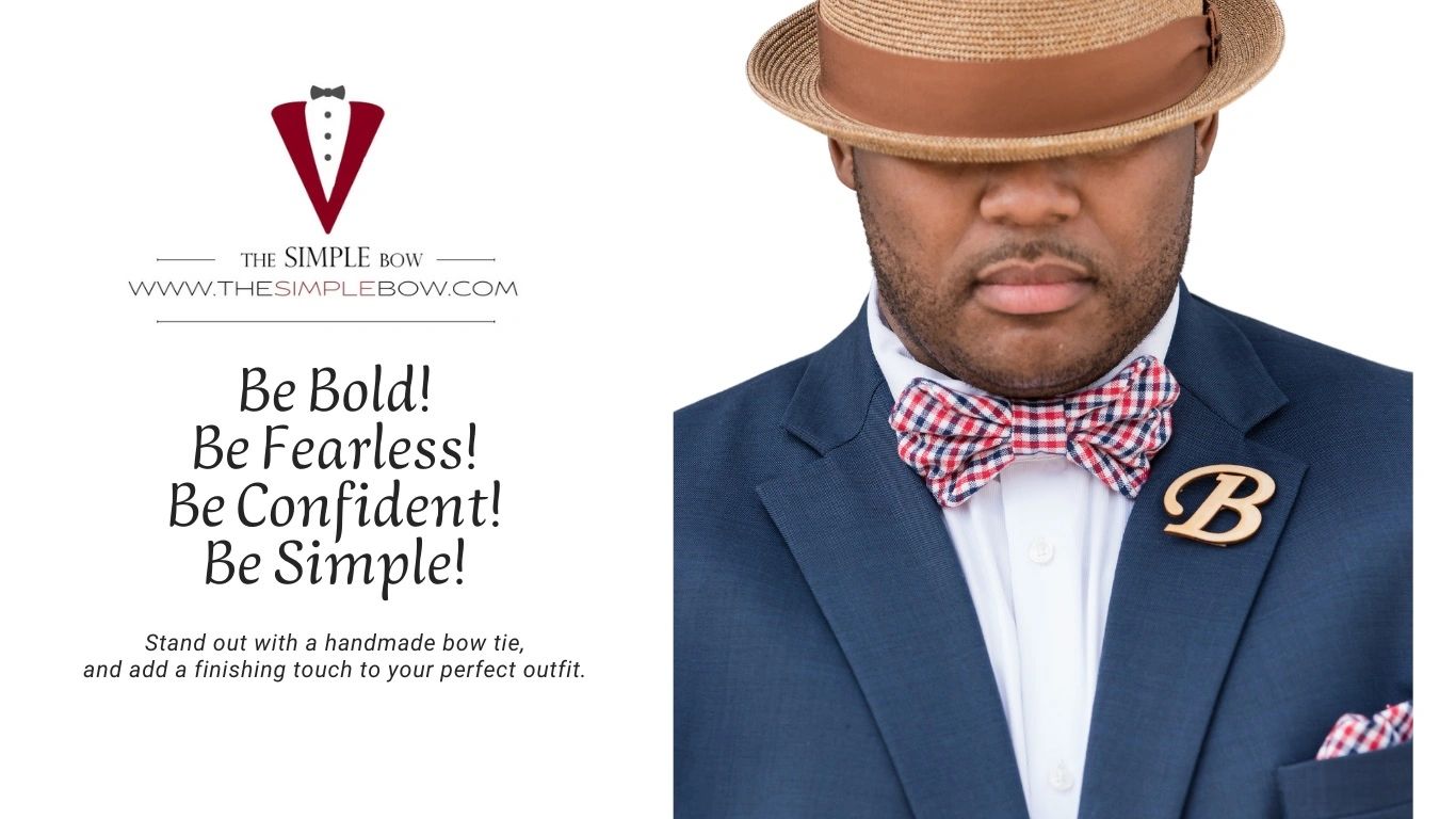 The Simple Bow cover photo displaying the logo, a bow tie in action and the company’s challenge.