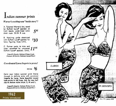 Laros printed fabric half slip