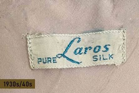 Laros pure silk lingerie label, 1940s
