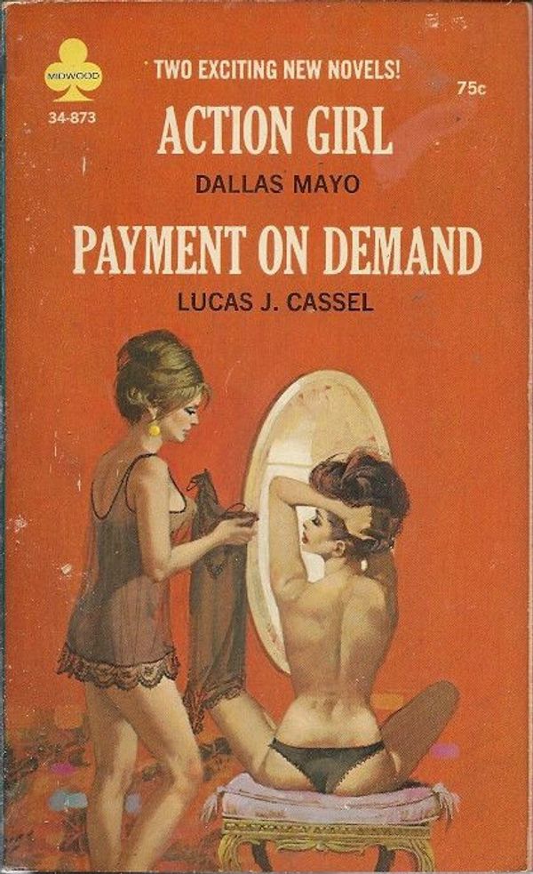 Lesbian pulp fiction..  Lingerie in vintage cover art.