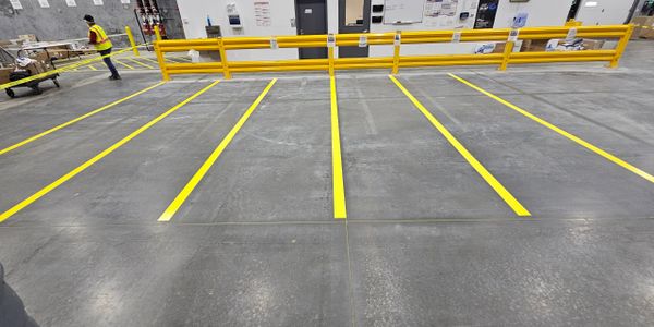 warehouse floor striping