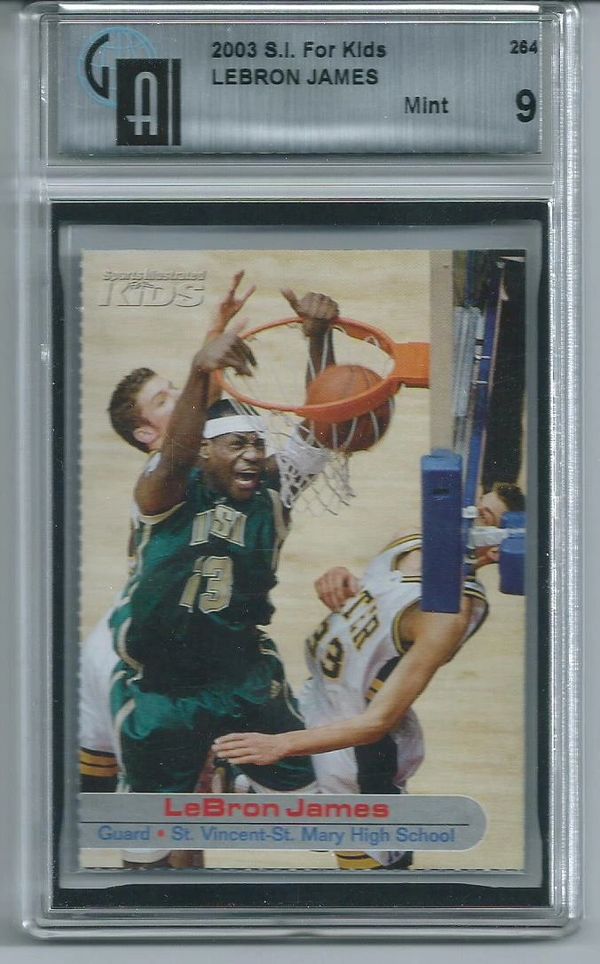Lebron James Sports Illustrated for Kids
Graded GAI Mint 9