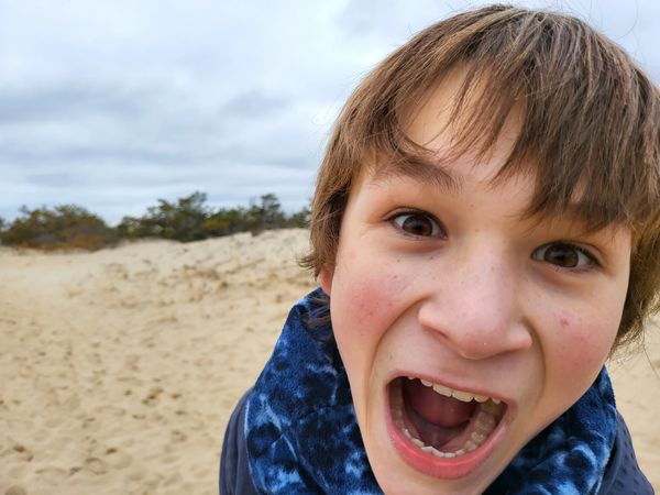 Gabe making faces at the camera