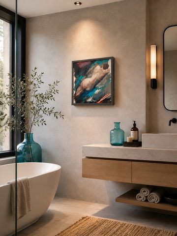 Midsize, custom are pieces on canvas can be measured to fit your specific locations? Custom framing