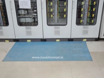 Insulating mats for high & low-voltage electric control panels & switchboards.