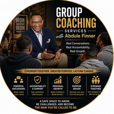 Group coaching services with Abdule Finner focused on growth and accountability.