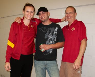 Ed Klein with two of his kids, Jesse and Peter. They both grew up in Lena.