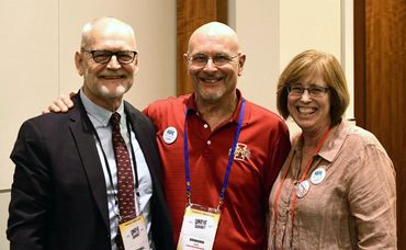 Ed Klein and Jody Coss with Wendall Potter. Wendall is a former insurance executive that quit his jo