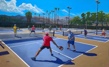 Pickle Ball has become iconic in Palm Springs in the last few years. A great way to begin your day w