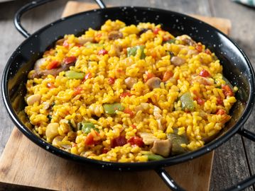 Paella a domicilio en Bogotá precios. Paella vegetariana. Paella sin carnes. Paella vegie Paella fit