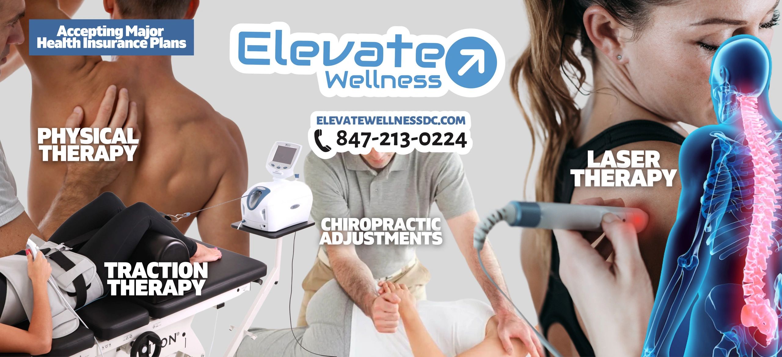 Chiropractor
Physical Therapy
Traction Therapy
Laser therapy
Chiropractor Near Me