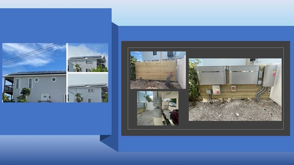 Solar and back up battery install in Key West, Florida