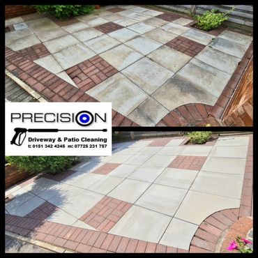 Patio cleaned in Eastham, Wirral