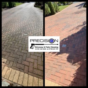 Driveway cleaned Heswall, Wirral
