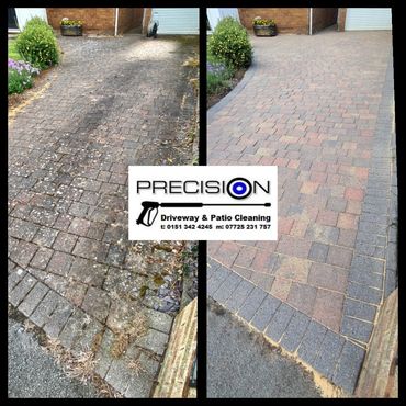 Driveway cleaned in Irby, Wirral