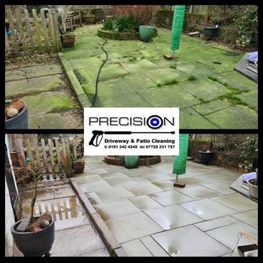 Patio Cleaned in Newton, Wirral.