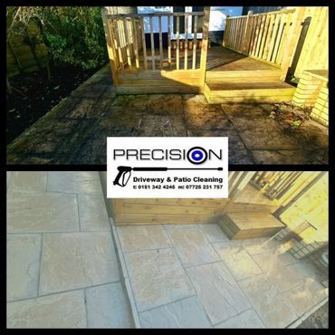 Patio cleaned Heswall, Wirral