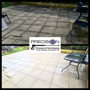 Patio cleaned in Upton, Wirral