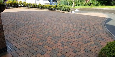 Block Paving cleaned, Oxton, Wirral, Merseyside.