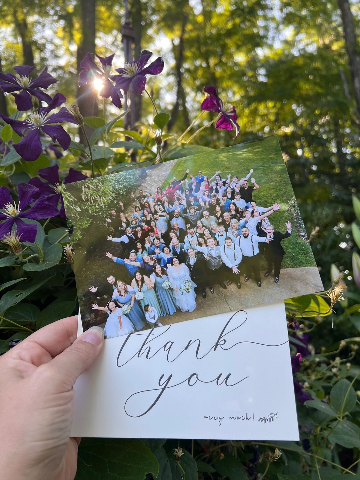 Wedding thank you card