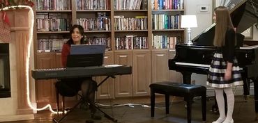 My students playing at the Senior Center