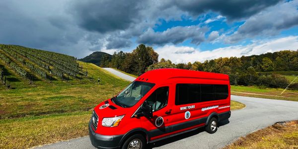 a picture of a wine tour bus in georgia