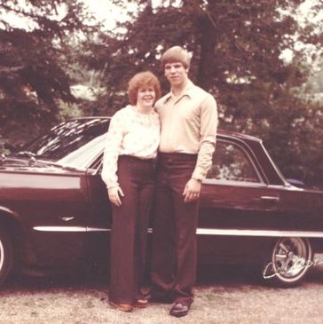 Ron and Robin 1981 with 1963 Impala