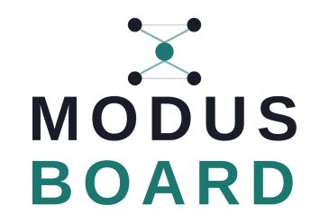 Logotipo de Modus Board con diseño moderno.