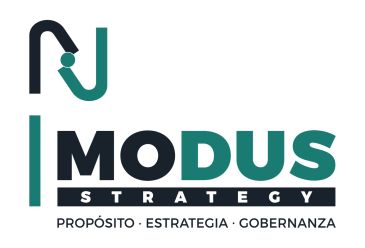 Logo de Modus Strategy con lema.