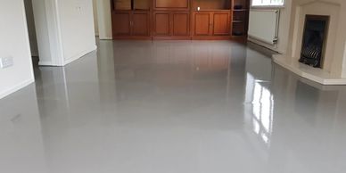 House Interior with screed flooring 