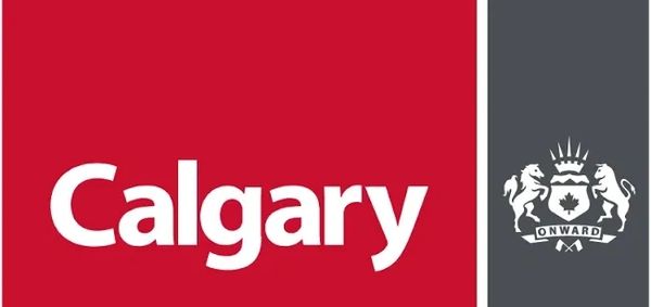 Calgary city logo with crest and motto.