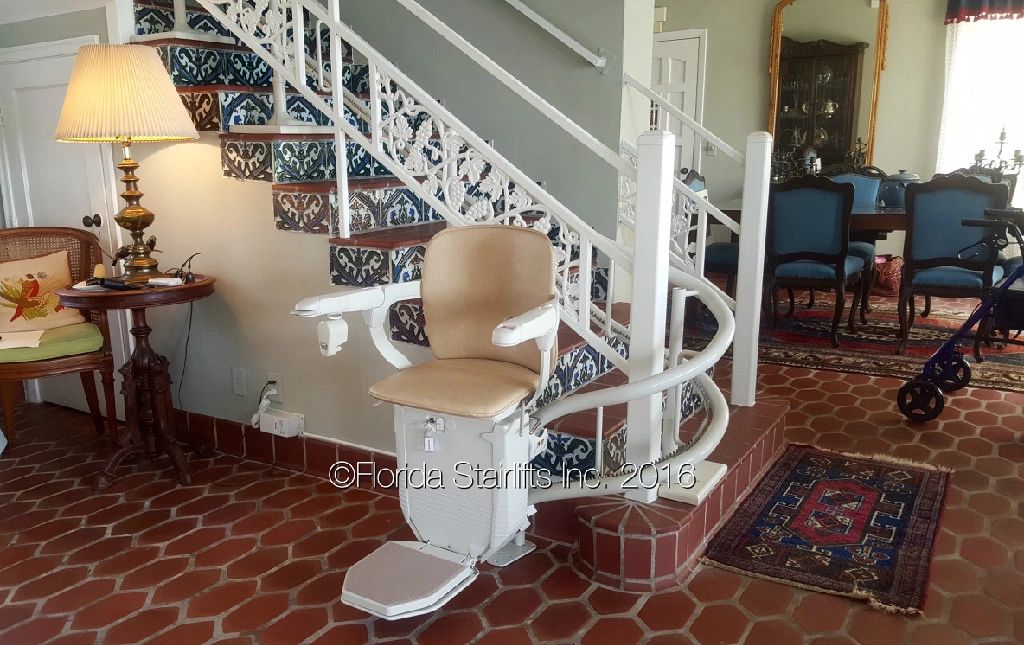 Florida Stairlifts recent installation of Stannah stair lift