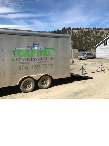 Capital Seamless Gutters Trailer 406-449-7979