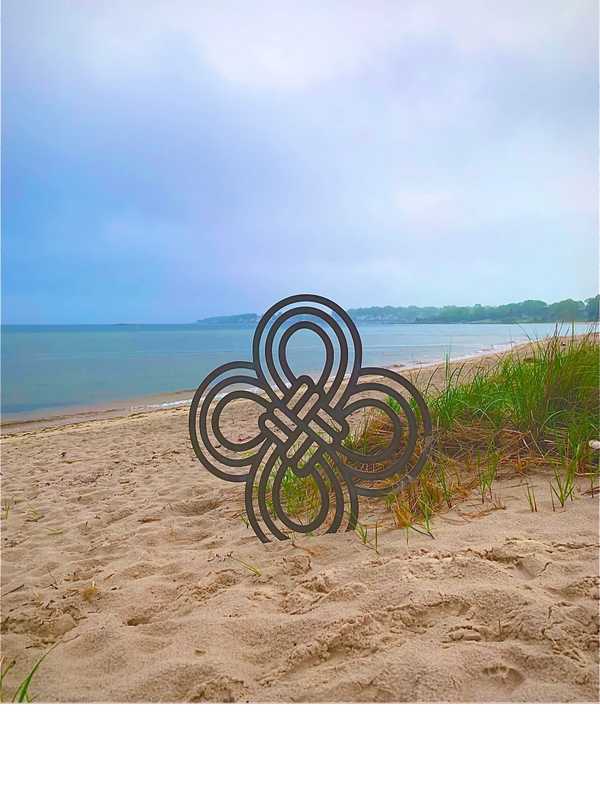 Just Be The Journey Knot in Stillness on the beach