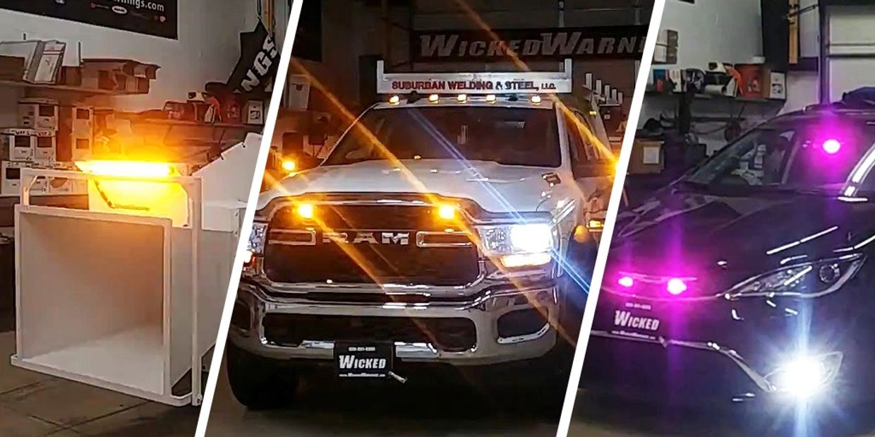 Safety lighting in Lexington, KY, strobe arrow boards, arrow sticks, Beacons, Headache racks