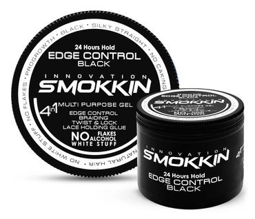 Smokkin 4-in-1 Black Hair Wax for Edges,Braids,Twists,Locs,Cornrows